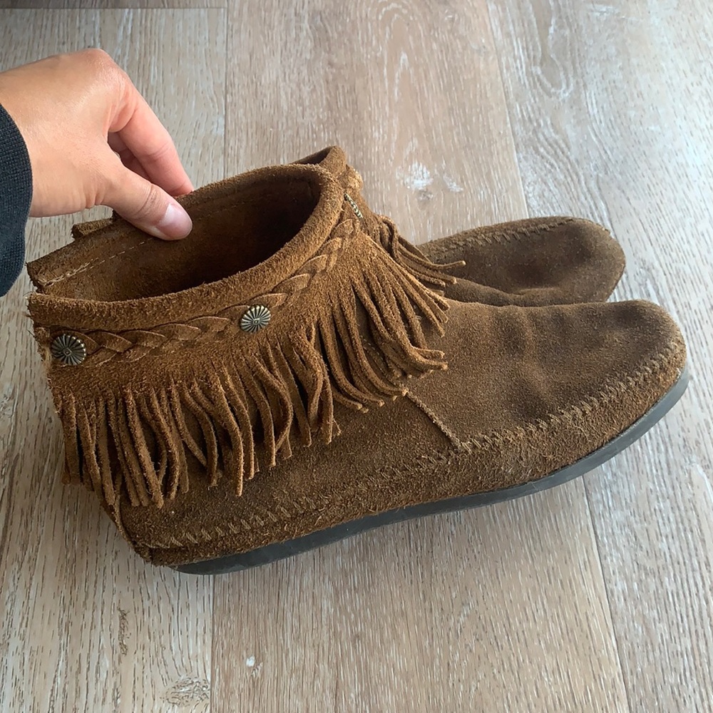 Minnetonka Brown Moccasins